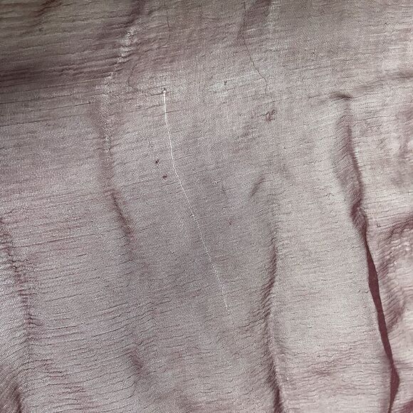 La Fuori Silk Beaded Sequin Topper Duster in Burgundy/Mauve Large Coverup - Picture 14 of 16